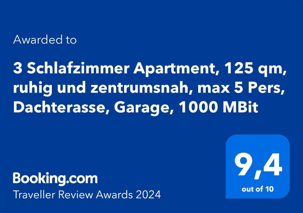 4 Zimmer Apartment, 125 Qm, Ruhig Und Zentrumsnah, Max 5 Pers, Dachterasse, Garage, 1000 Mbit Böblingen Eksteriør bilde